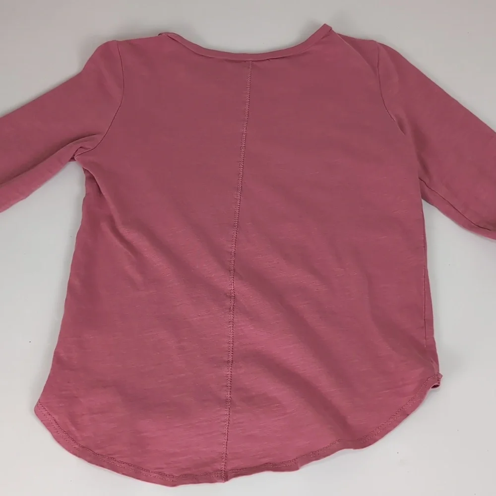 Oshkosh Heart Long Sleeve Tshirt Gold Butterfly Sequin Girls Size 8 Top